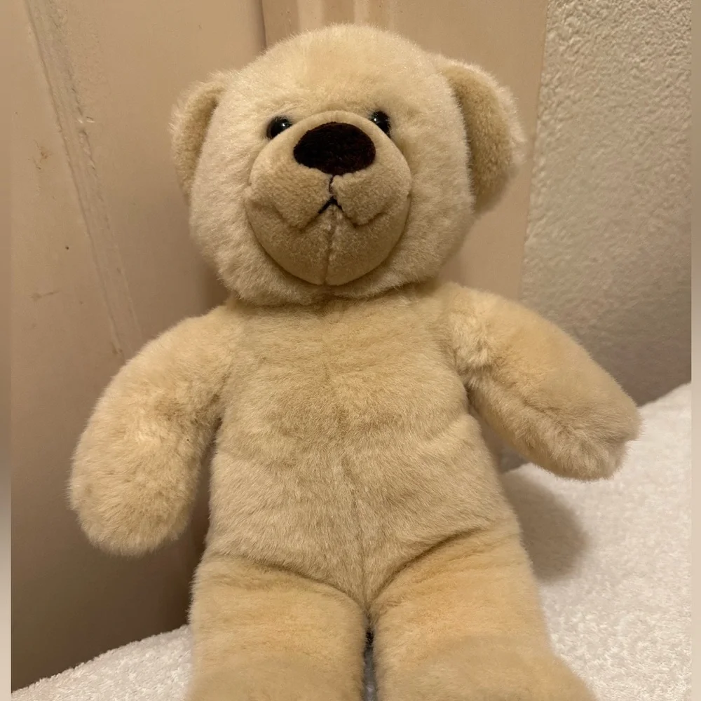 Build a Bear 14” Cream Teddy Bear Plush Toy